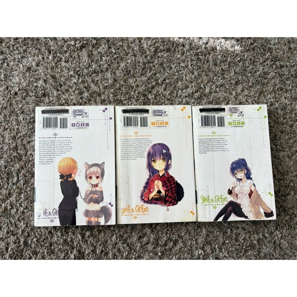 Spirits & Cat Ears, Vol. 2, 3, 4 Books Manga Paperback By Nakayama, Miyuki